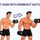 weight gain with workout